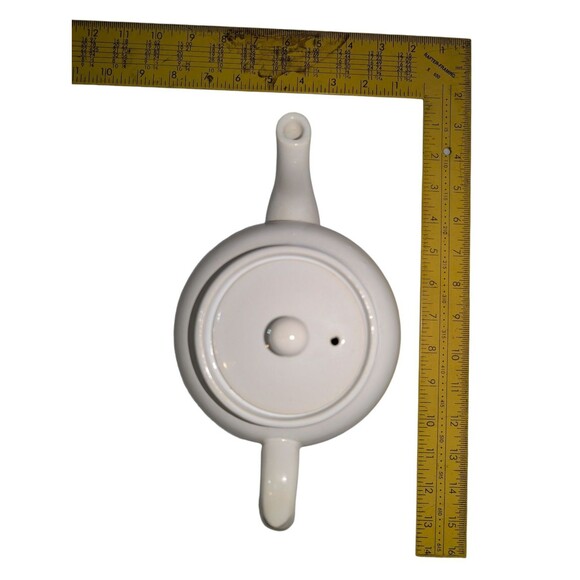 Price Bros Teapot w/ Lid - Vintage White Ceramic - EUC - Made in England - Picture 9 of 9